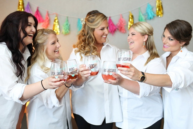 How fun are these photos of the Bride and her Bridesmaids before the big day!