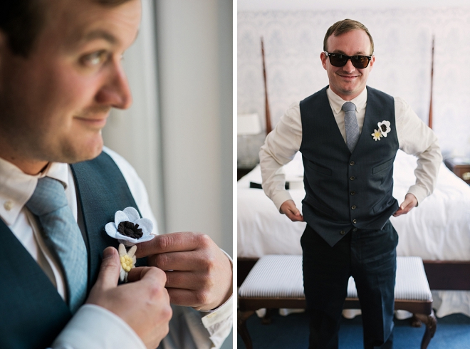 Handsome Groom getting ready for the big day!