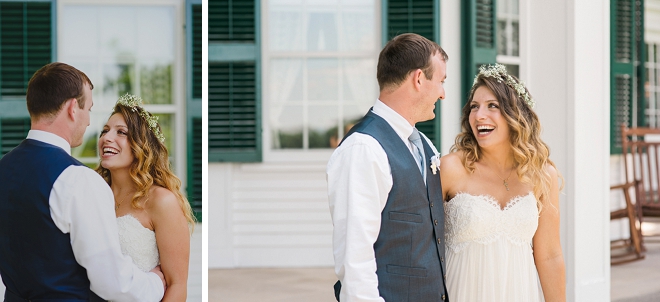 We're in love with this gorgeous couple and their fourth of July wedding!