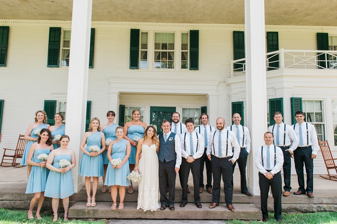 We love this fun couple's fourth of July and their fun bridal party!