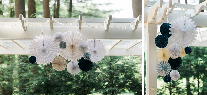We love these handmade Fourth of July pinwheels DIY'd by the Bride!