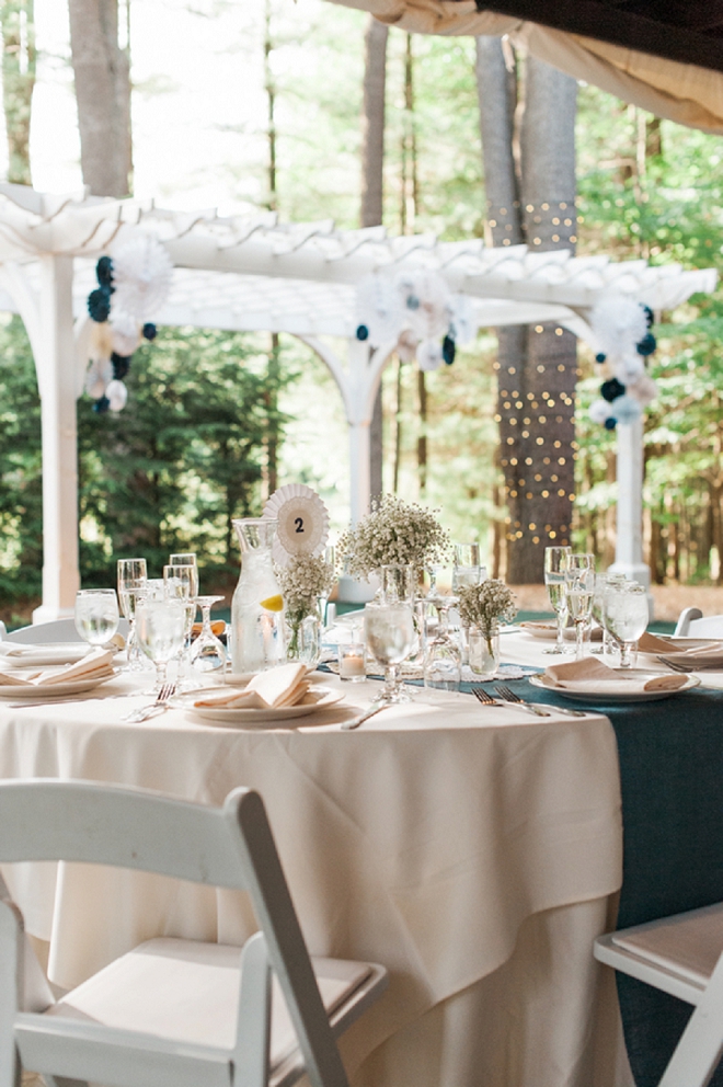 We're in LOVE with this intimate reception at their table decor!