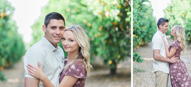 We are swooning over this uber romantic vineyard engagement session!