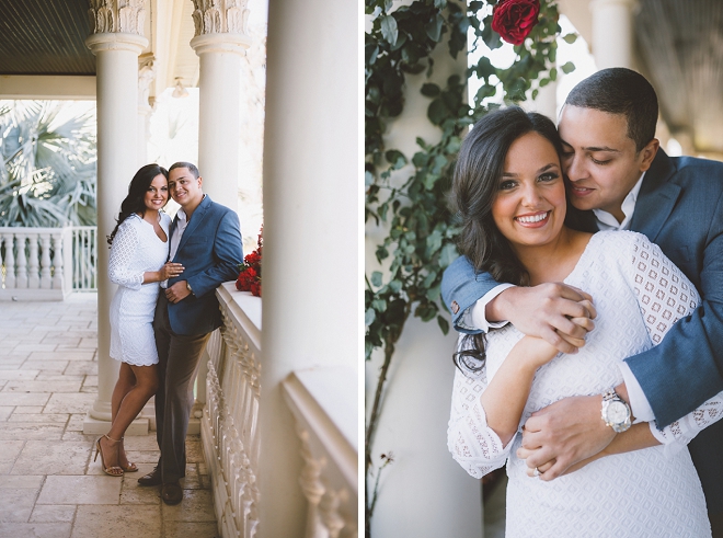 We're in love with this stunning estate engagement session and gorgeous couple!