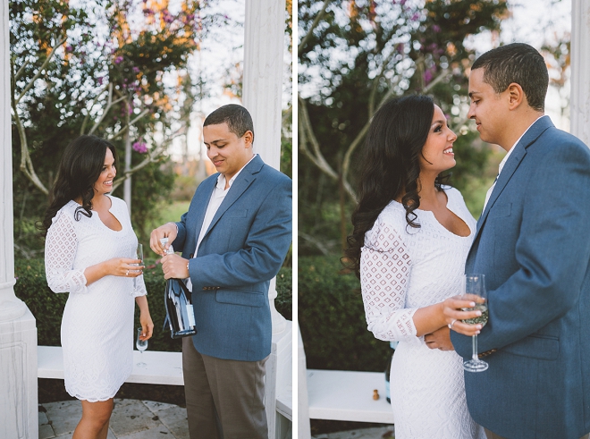 We're crushing on this gorgeous couple's champagne estate engagement!