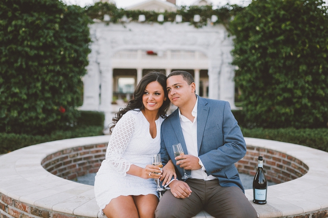 We're crushing on this gorgeous couple's champagne estate engagement!