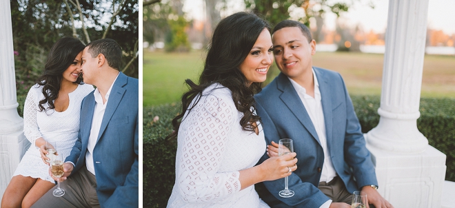 We're crushing on this gorgeous couple's champagne estate engagement!