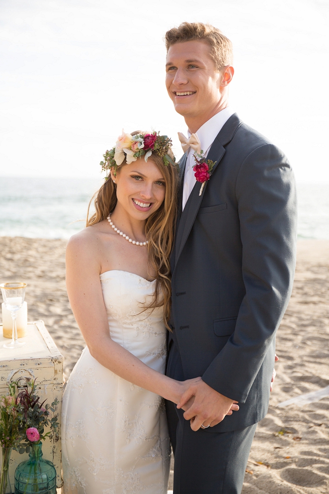 We're swooning over this gorgeous styled Malibu beach wedding!