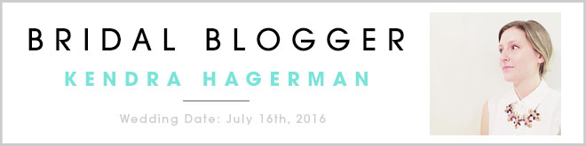 Kendra Hagerman, bridal blogger for Something Turquoise