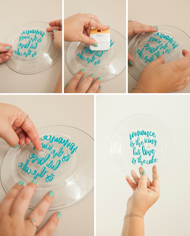 Learn How To Customize Your Own Wedding Cake Plate With Vinyl!