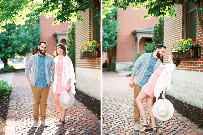 We're swooning at this super sweet Columbus engagement session!