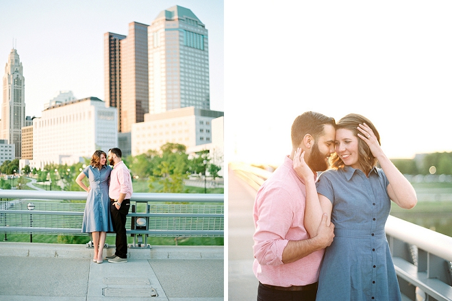 We're swooning at this super sweet Columbus engagement session!