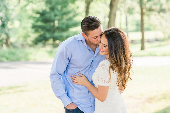We're swooning over this uber romantic engagement session!