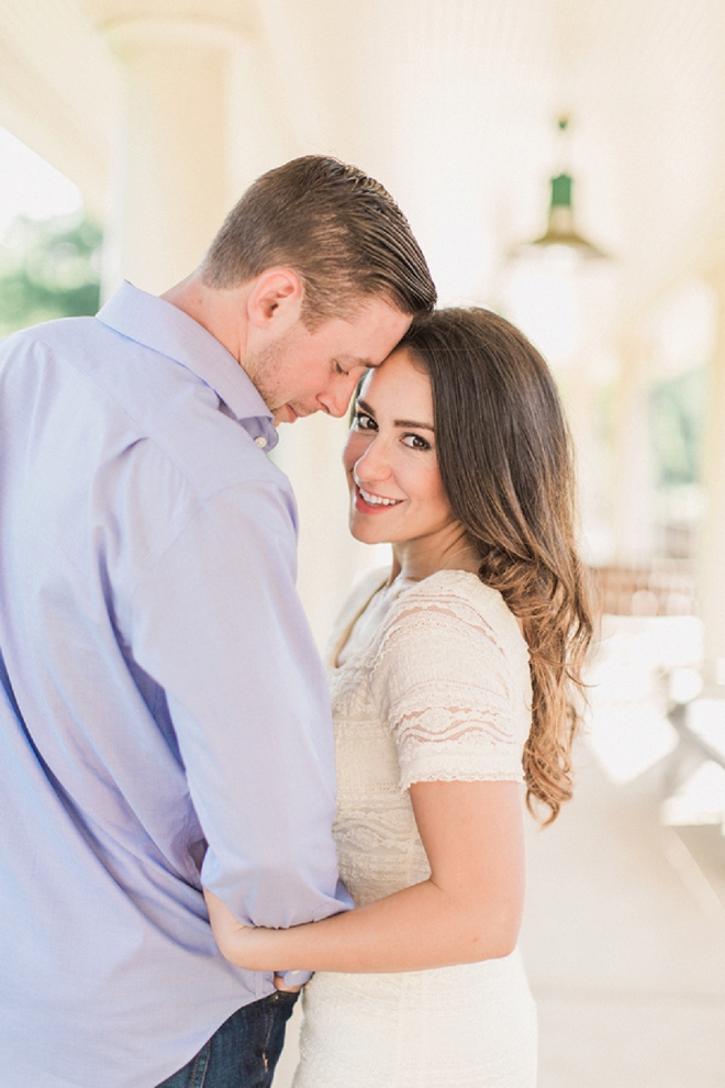 We're swooning over this uber romantic engagement session!