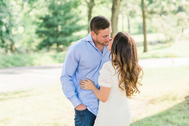 We're swooning over this uber romantic engagement session!