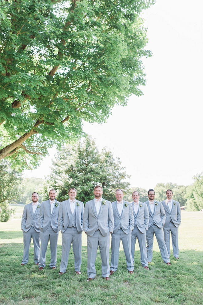 Great shot of the Groom and his Groomsmen before the ceremony!