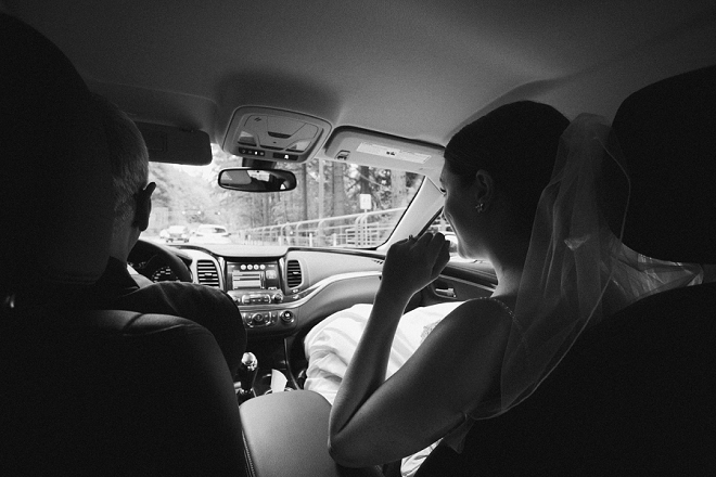 We love this snap of the Bride and her Dad on the way to her first look!