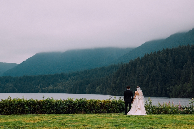 We're swooning over this gorgeous Mr. and Mrs. and their stunning first look!