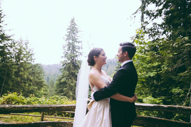 We're swooning over this gorgeous Mr. and Mrs. and their stunning first look!