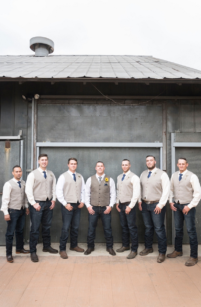 Great photo of the Groom and his Groomsmen before the ceremony!