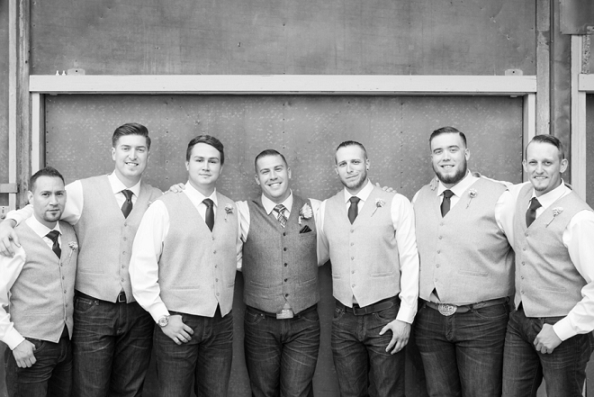 Great photo of the Groom and his Groomsmen before the ceremony!