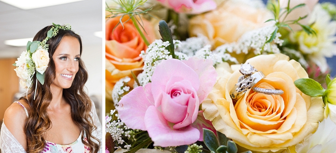 In LOVE with this gorgeous colorful bouquet ring shot!