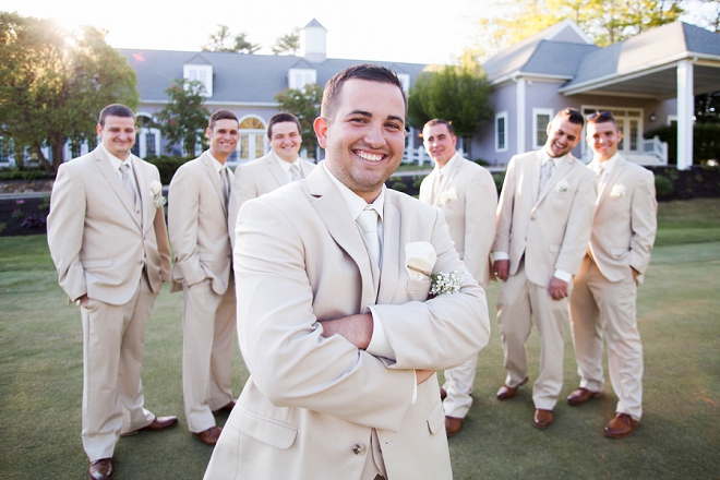 Fun snap of the Groom and his Groomsmen before the ceremony!