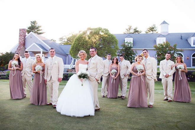 We love this darling Mr. and Mrs. and their gorgeous bridal party!