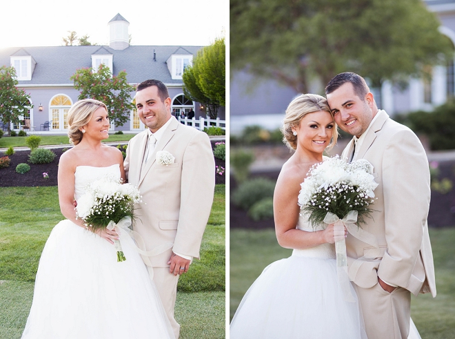 We love this darling couple and their classic wedding day style!