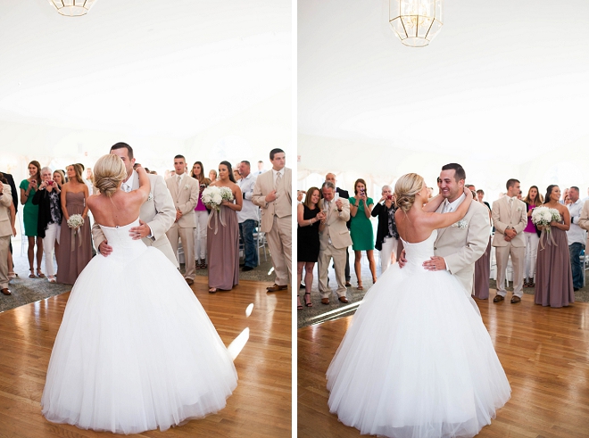 We're in love with this sweet couple and their darling first dance as Mr. and Mrs!