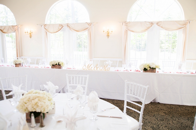 Stunning reception for this darling couple and their classic wedding!
