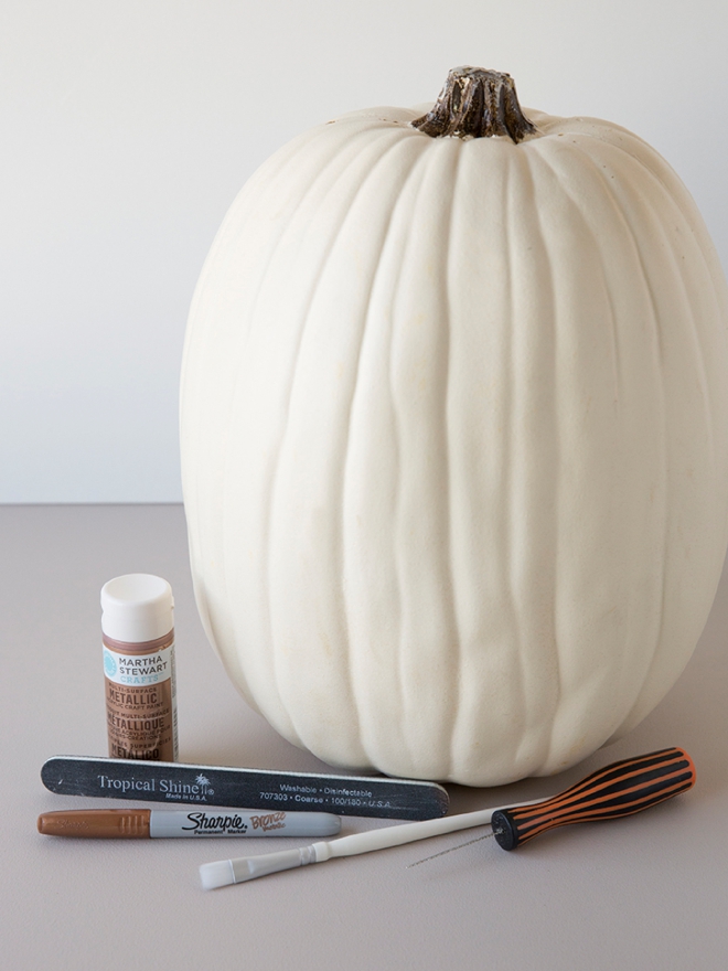 Learn how to turn a foam pumpkin into the most perfect fall wedding card box!