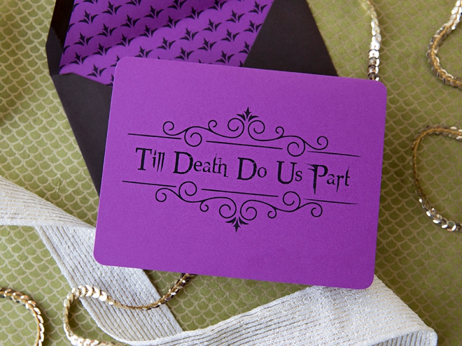Check out this free printable Till Death Do Us Part card!