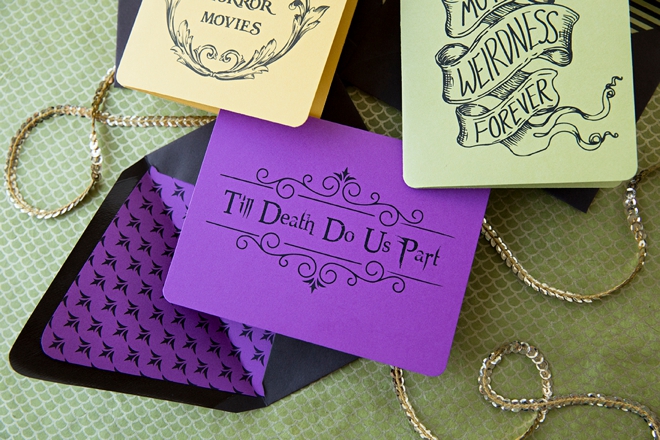 Check out this free printable Till Death Do Us Part card!