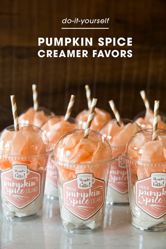 How to make the most adorable, dry pumpkin spice creamer mix as favors or gifts!