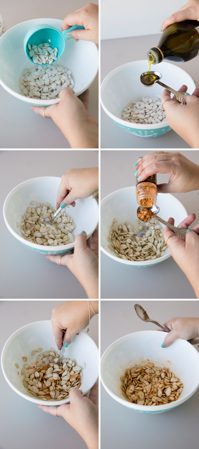 Learn how to roast and package your own pumpkin seeds, perfect for a fall wedding!
