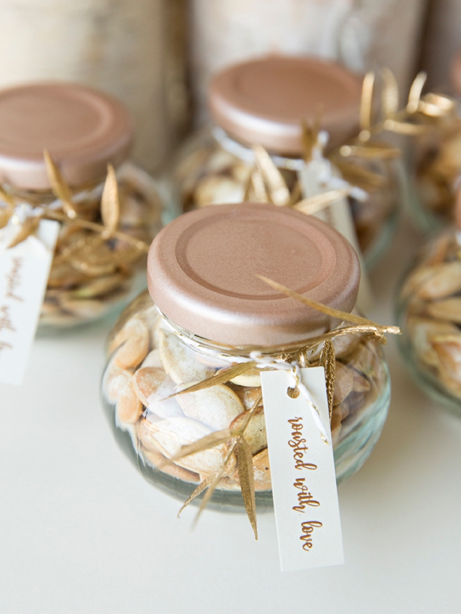 Roast Your Own Bulk Pumpkin Seeds As Fall Wedding Favors