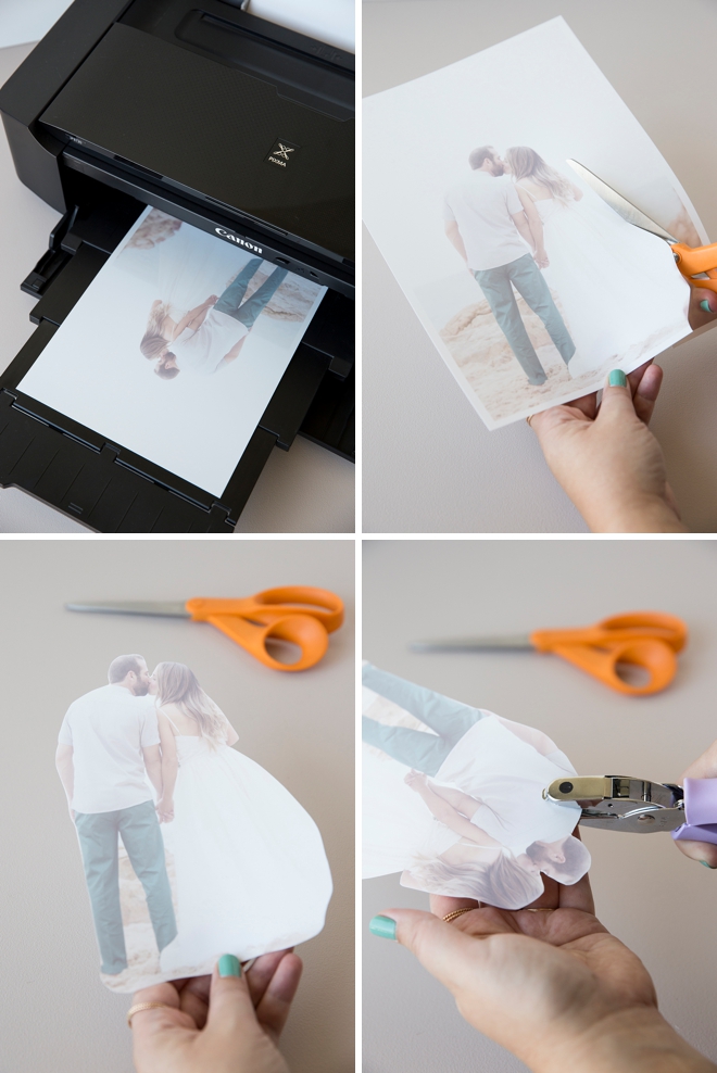 Learn how to make the most adorable wedding photo shrinky-dink keychains!