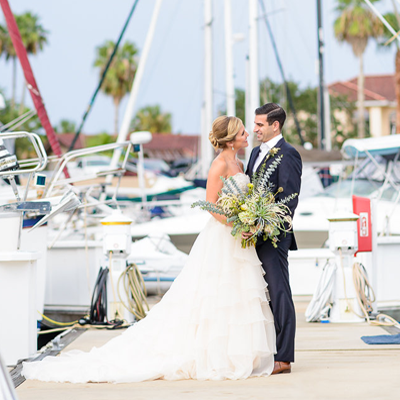 We're in love with this darling styled coastal wedding!