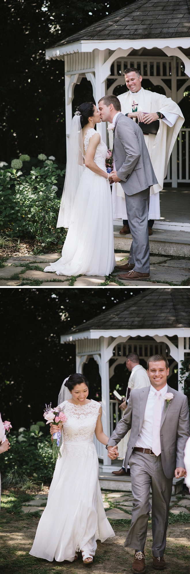 Crushing on this darling couple's first kiss and Mr. and Mrs!