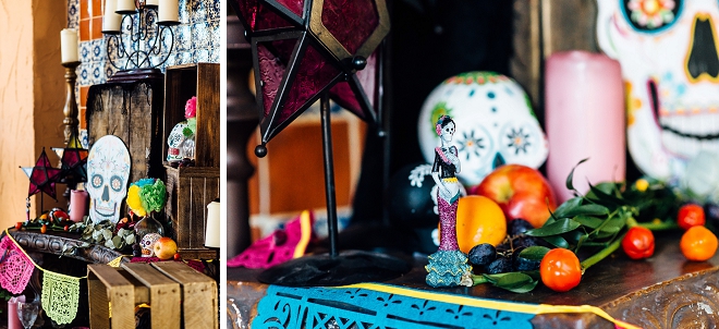 We're loving the decor at this fun Day of the Dead styled shoot!