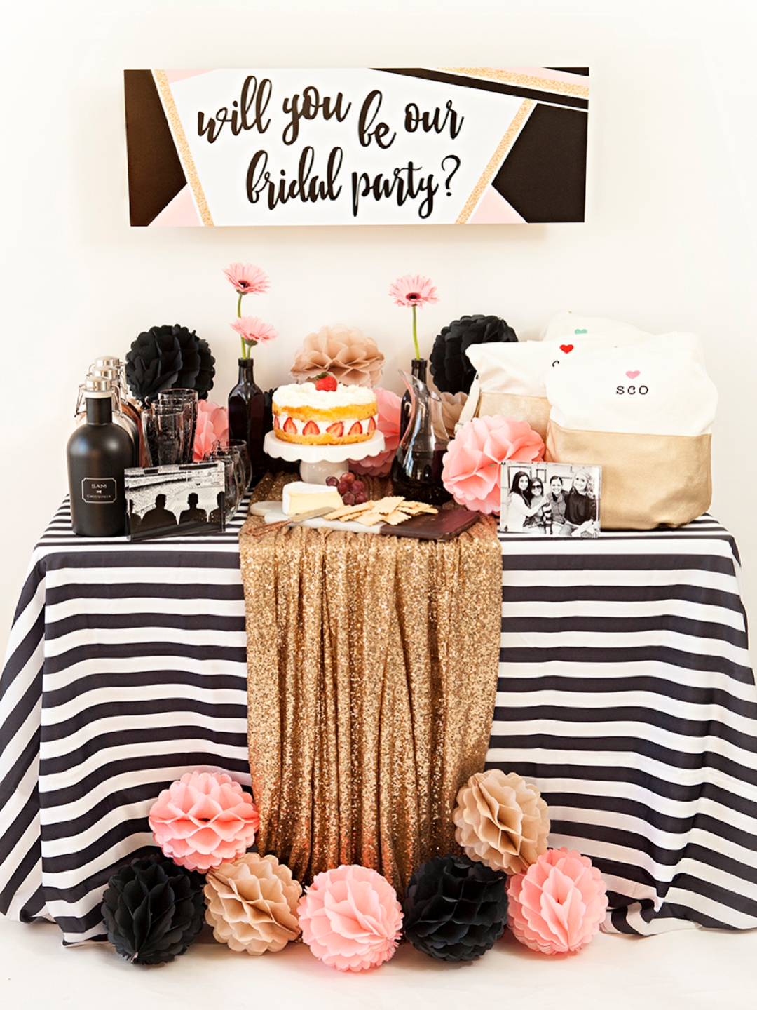 Adorable Will You Be Our Bridal Party, party idea!