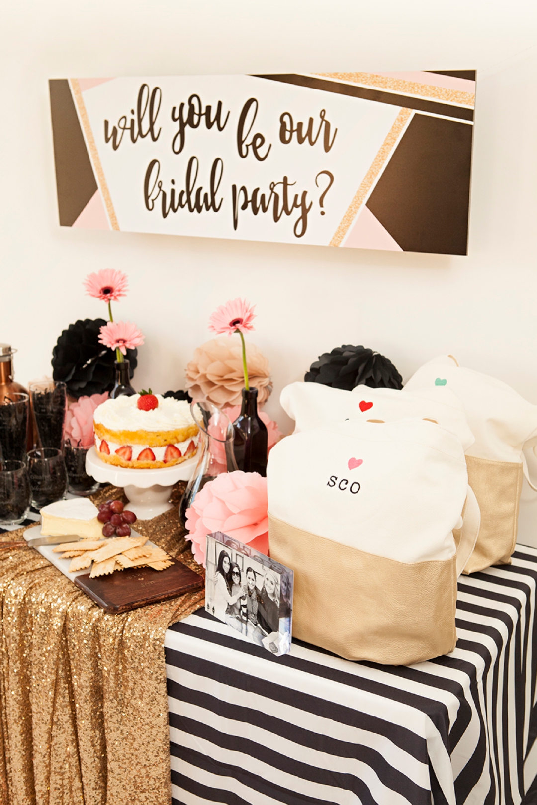 Adorable Will You Be Our Bridal Party, party idea!