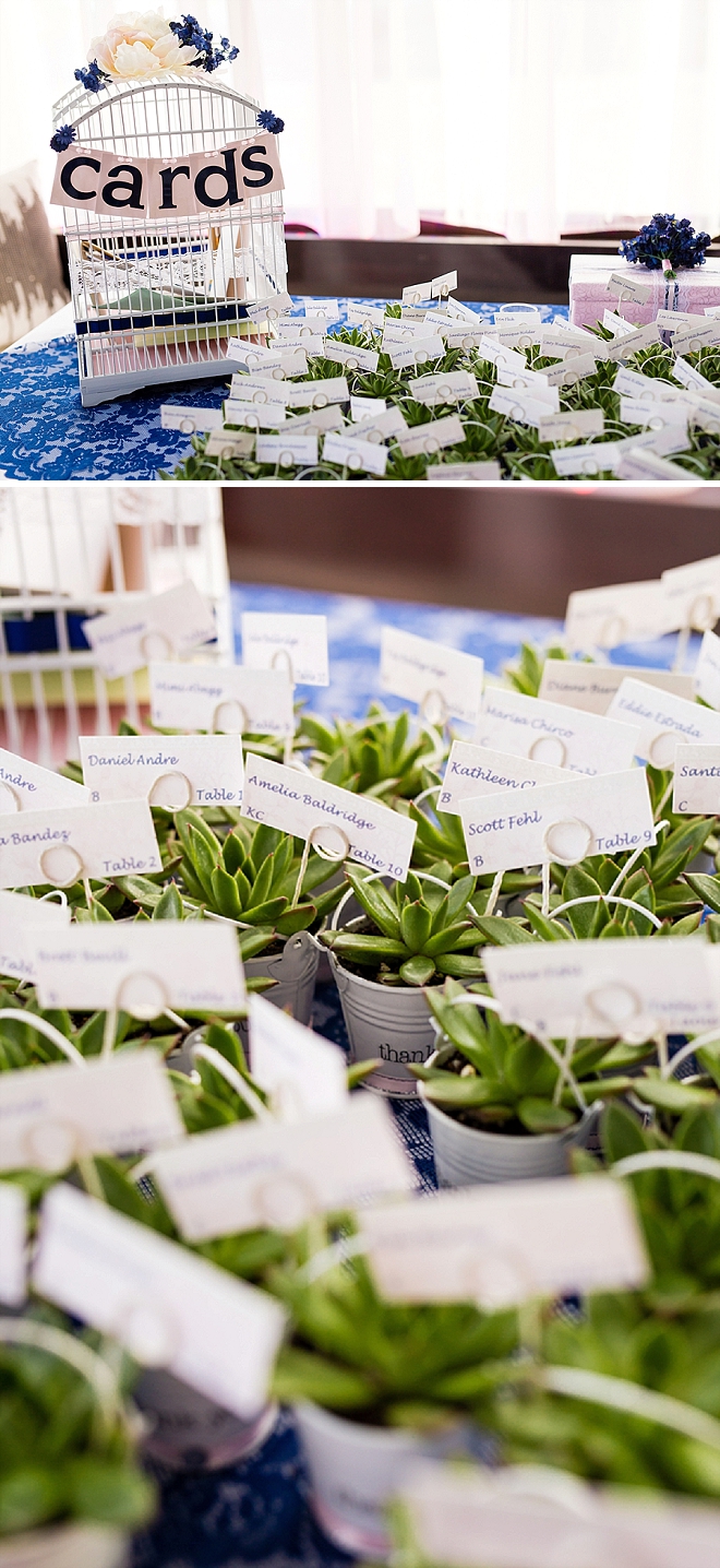 We're in love with these handmade succulent wedding thank you favors!