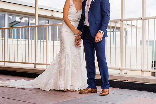 We love this couple's super sweet first look!