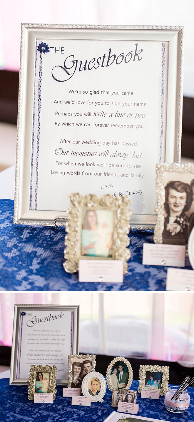 We love this engagement photo guest book!