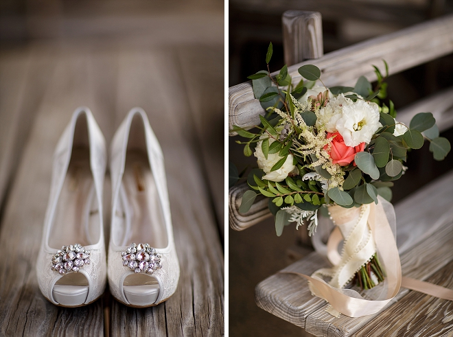 The Bride's darling details are super gorgeous at this lakeside wedding!