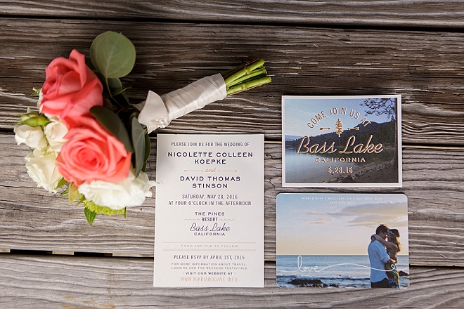 We're in love with this couple's stunning invitation suite!