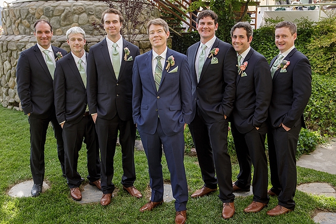 The Groom and his Groomsmen before the ceremony!