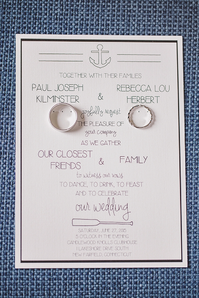 We love this invitation and ring shot snap in one! Stunning!